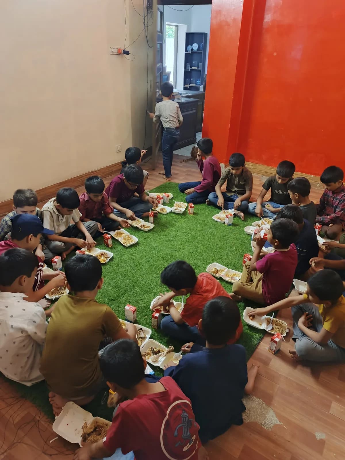 Residents at Waduha Care Home seated together for the sponsored meal